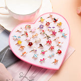 10pcs Kids Party Dress Rings