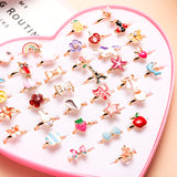 10pcs Kids Party Dress Rings