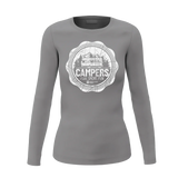 Camping Seal Women Long Sleeve Shirt