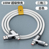 Zinc Alloy 4-in-1 100W Fast Charging Data Cable